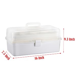 3 Layer Clear Plastic Dividing Storage Box