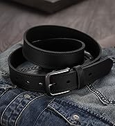 CHAOREN Mens Belts Leather - 35mm Genuine Leather Belt for Jeans - Men Gift for Casual Dress