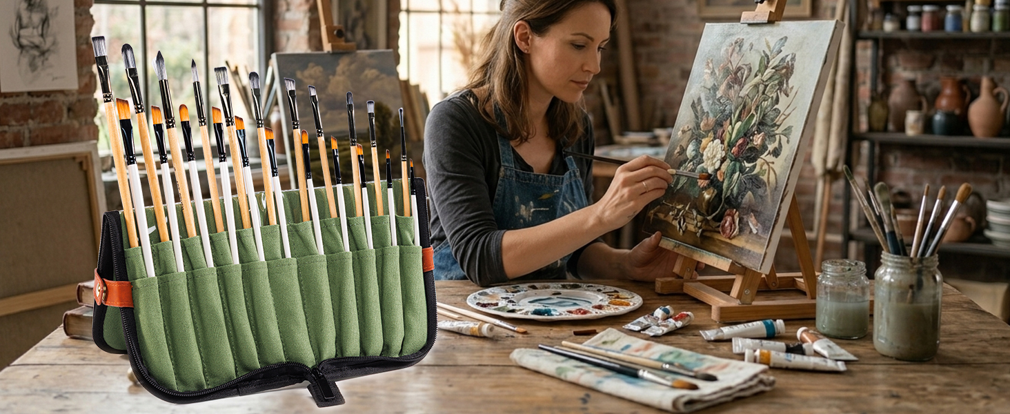 Paint Brush Holder & Organizer