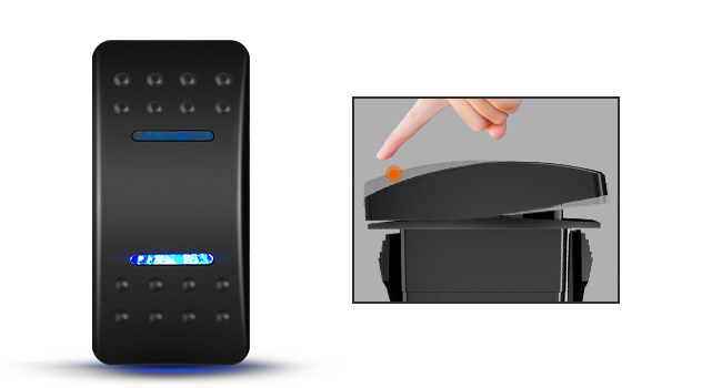 7PIN ON-OFF-ON Rocker Switch