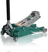 SATA 3-Ton (6,600 lb) Aluminum Floor Jack, Low-Profile Design with Dual-Piston Rapid Lift Pump, T...