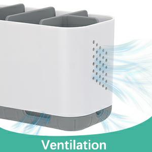 toothbrush stand with ventilation
