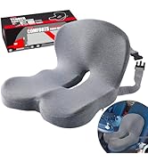 Seat Cushion for Truck Driver, Memory Foam Seat Cushion with Adjustable Strap, Semi Truck Driver ...
