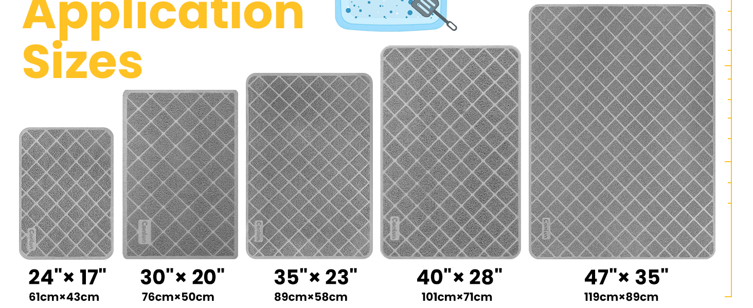 cat litter mat
