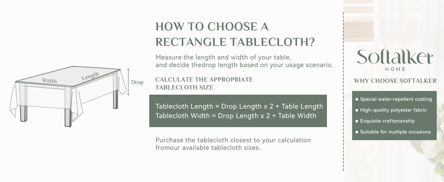 table cloth rectangle table