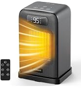 FLANUR Space Heater, Portable Heaters for Indoor Use with Remote, 4 Modes | ECO, 70° Oscillation,...