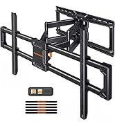 Perlegear Extra Large Full Motion TV Wall Mount for 55–120 Inch TVs up to 220 lbs, Heavy Duty TV ...