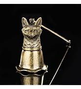 AimtoHome Professor Fox Candle Snuffer - Dr. Rusty Ponder with Glasses, Vintage Gunmetal Flame Ex...