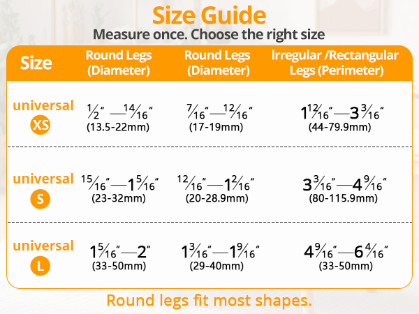 chair leg protectors