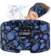 LC-dolida Sleep Mask with Bluetooth Headphones, Extra Large Silk Eye Mask for Sleeping Side Day S...