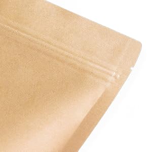 Kingrol 300 Pack 3.5 x 5.5 Inch Kraft Paper Bags
