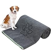 KinHwa Dog Towel Super Absorbent Microfiber Dog Drying Towel Soft Pet Bath Towel for All Dogs and...