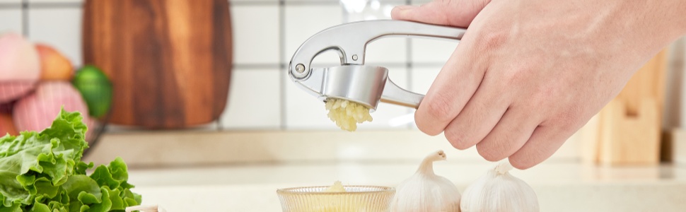 garlic press imperial silver stainless steel