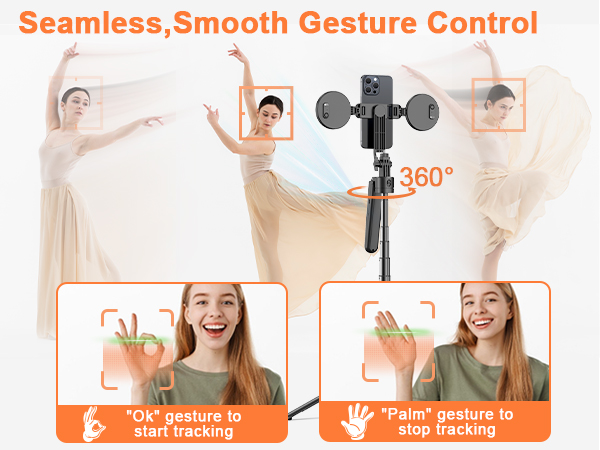 auto tracking phone tripod