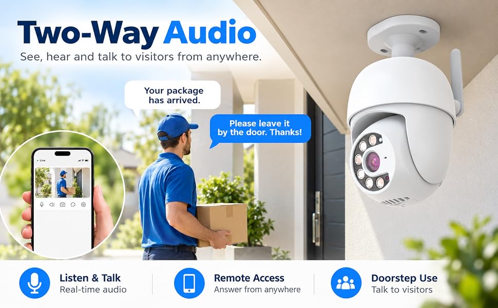Two-Way Audio Keeps You Connected