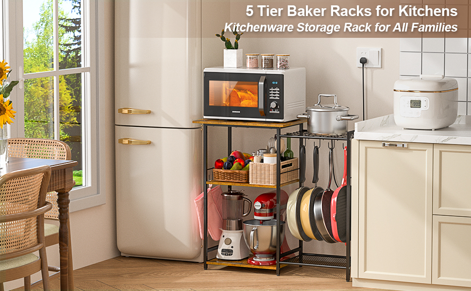 baker racks for kitchen