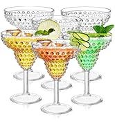 ZOOFOX 6 Pack Unbreakable Margarita Glasses, 11oz Stemmed Cocktail Glasses, Reusable Shatterproof...