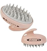 LISAAVO Scalp Massager Hair Growth 3 Pack, Hair Brush, Non-Stick Bristles, 4-Tier Length, Hair Ma...