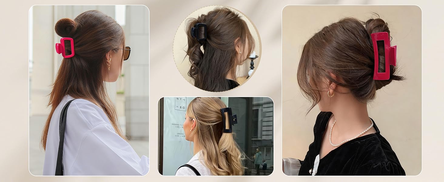 squishy hair claw clip
