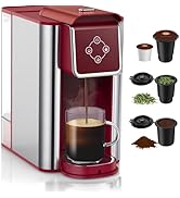 SIFENE Single Serve Coffee Machine, 3-in-1 Pod Coffee Maker for K-Pod Capsule, Ground Coffee, and...