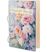 SUPERDANT Wonderful Memories Greeting Card Holder Organizer Wooden Card Keeper Binder Planning Bo...