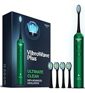 Wagner Stern VibroWave Plus Oscillation & Vibration Sonic Electric Toothbrush with 4 Brush Heads....