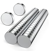Round Refrigerator Magnets, 40PCS 10×3MM Small Strong Rare Earth Meodymium Magnets, Fridge Magnet...