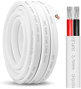 4 Gauge Marine Wire,4 AWG 20ft Duplex Marine Grade Wire Tinned Copper Heavy Duty Sheathed Cable f...