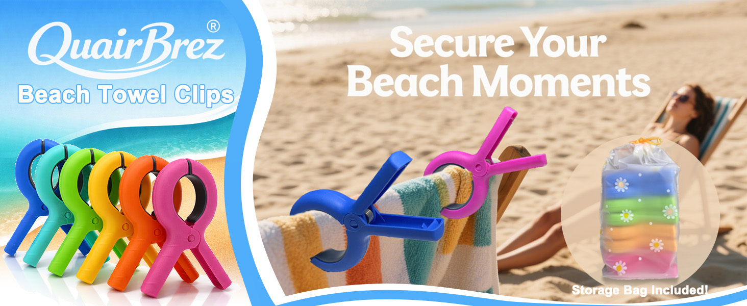 Jumbo beach towel clips for beach chairs beach chair clips towel clips for chairs cruise pool chairs