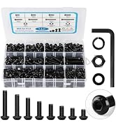 Besitu M6 Bolt Assortment Kit, 510Pcs M6 x 10/12/14/16/20/25/30/35mm Button Head Hex Socket Cap S...