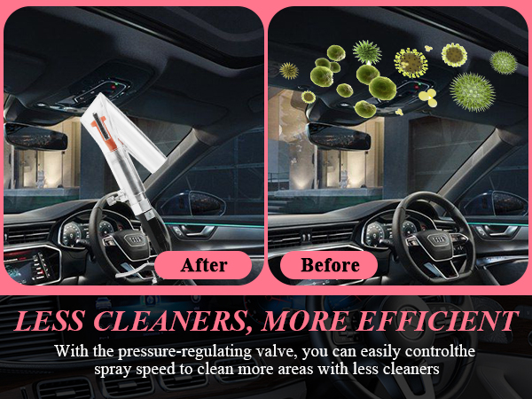 2in1 Car Interior Detailing Air Blow Gun & vacunm Gun