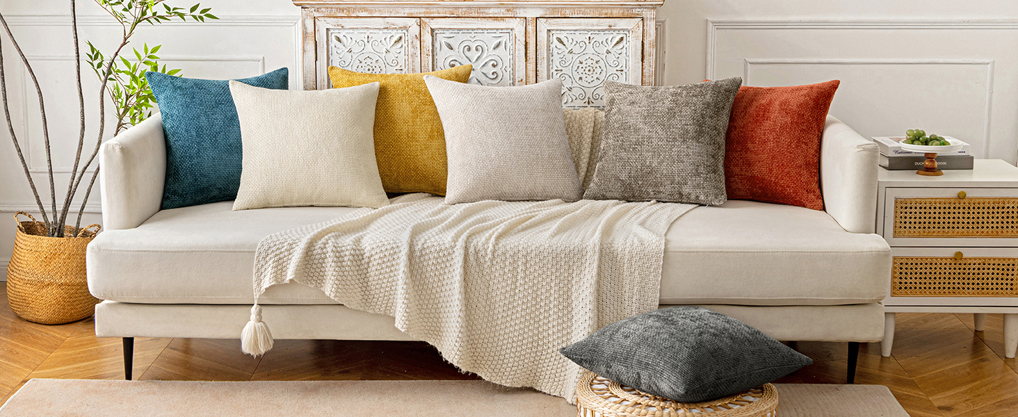 Chenille Pillow Covers