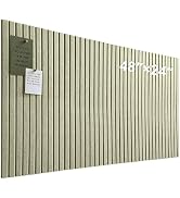 Large Cork Board for Office, 8 Pack Felt Wall Tiles with Slat Wall Paneling and Safe Removable Ad...