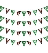Football Party Supplies Football Paper Pennant Bunting American Football Theme Triangle Flags Ban...