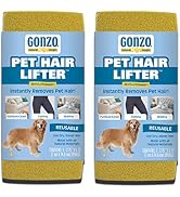 Gonzo Pet Hair Remover - 2 Pack - Lift and Remove Dog, Cat and Other Pet Hair from Furniture, Car...
