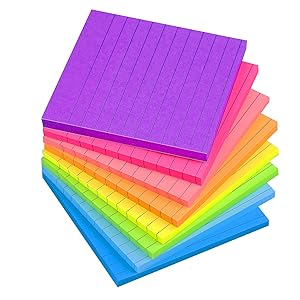 Lined sticky notes 4x4