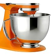 KCKHFA Stainless Steel Mixer Bowl Fit for KitchenAid Artisan&Classic Series 4.5-5 QT Tilt-Head St...