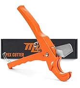 Mutt Tools PEX Cutter Tool – 1/8” to 1” PEX Tube Cutter Tool – Used to Cut Rubber Hose and Plasti...