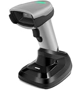 Wireless Barcode Scanner JRHC 1D CCD Barcode Reader with Stand Transmission 2.4GHz Wireless & USB...