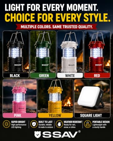 ssav portable led lanterns