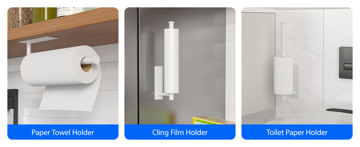 white paper towel holder