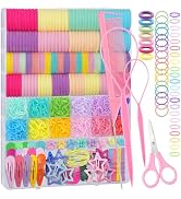 Elastic Hair Ties, IKOCO Hair Accessories for Girls Colorful Baby Rubber Bands for Toddler with H...