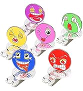 MYKUJA Golf Ball Makers with Hat Clips Funny Expressions for Golfers, Kids, Golf Accessories Prem...