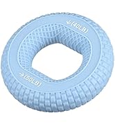 uxcell Hand Grip Strengthener Silicone Rings Fingers Forearms Exercises Grip Trainer for Rock Cli...