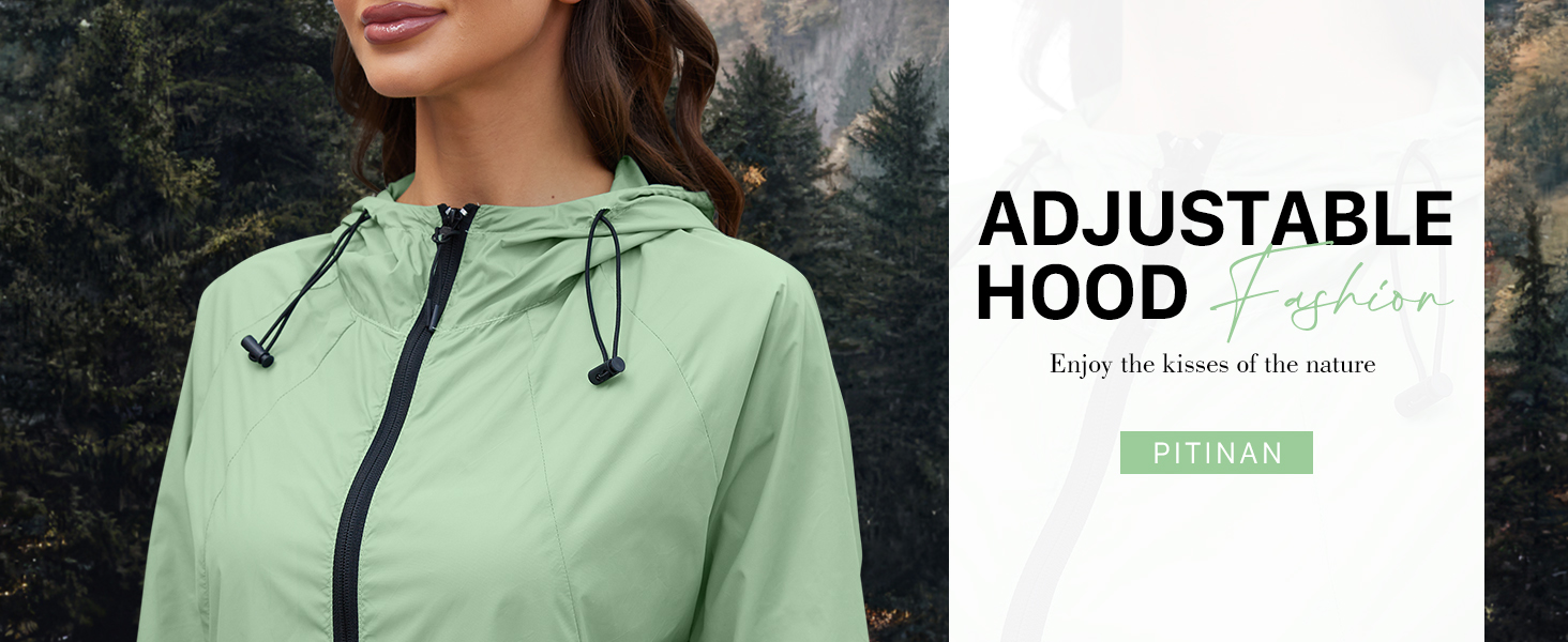 Womens rain jacket