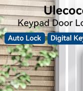 Keyless Entry Door Lock Deadbolt with Handle Set, Keypad Door Lock with Handle Smart Door Locks f...
