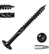 BNUOK Lag Screws #14 x 2-1/2 Inch, (2.5lb, 124pcs) Heavy Duty Construction Structural Exterior Wo...