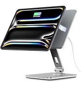 Magnetic Charging Stand for iPad Pro 11" / iPad Air 11" M2 M3, Foldable Aluminum Alloy Tablet Hol...