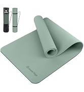Gruper Yoga Mat Non Slip, 72"L x 24"W x 0.24"/0.32"TH, Anti-Tear Exercise Mat with Carrying Strap...