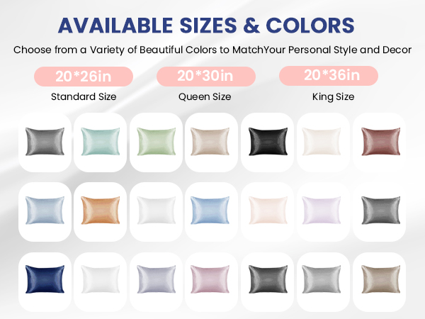 silk king pillow cases set of 2